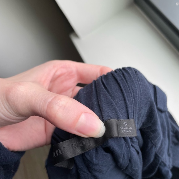 Jenni Kayne Summer Dress Navy Sz S Cotton Linen - Picture 11 of 13